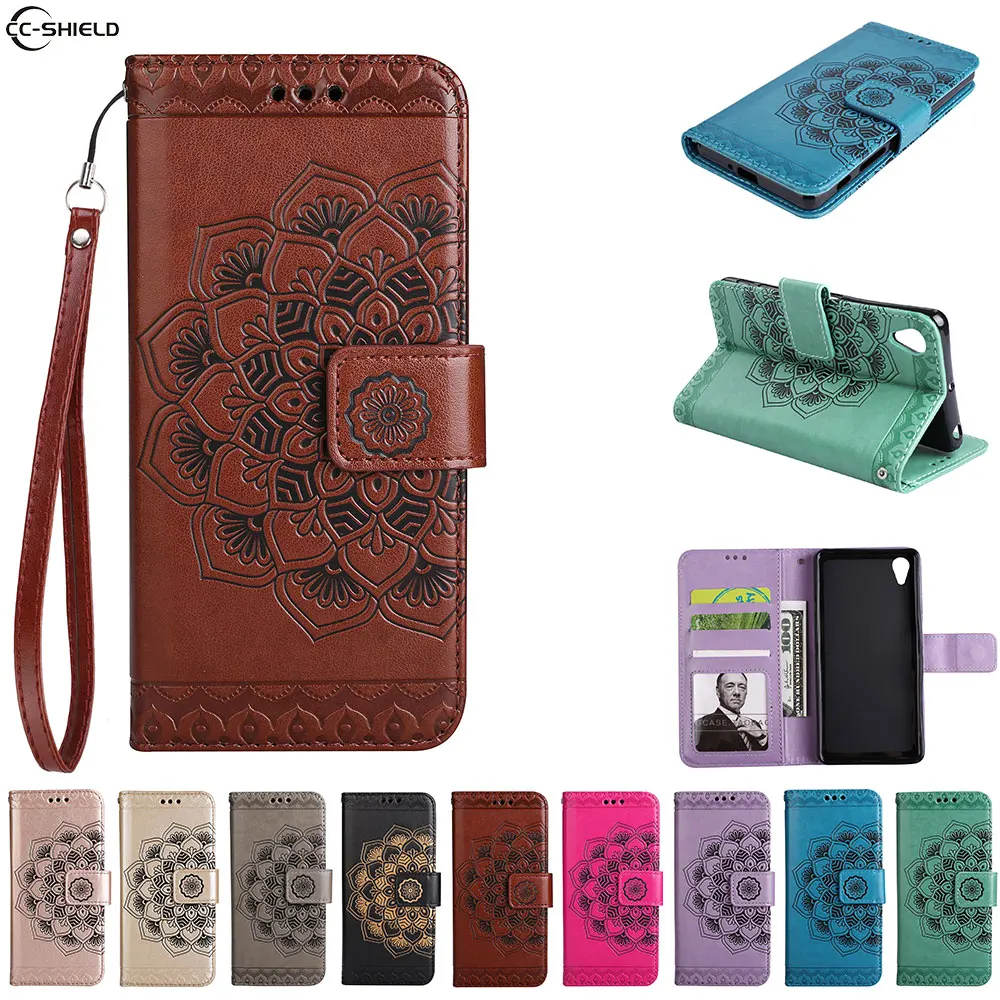 Flip Case For Sony Xperia XA Dual Tuba Mobile Phone Leather Cover SonyXA F3111 F3112 F3116 bag silicon Cases black gold | Мобильные