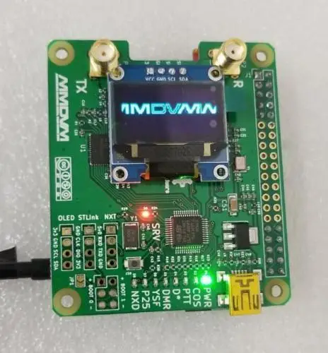 

2019 V1.3 MMDVM_HS_Dual_Hat Duplex Hotspot +OLED +Antenna Support P25 DMR YSF NXDN