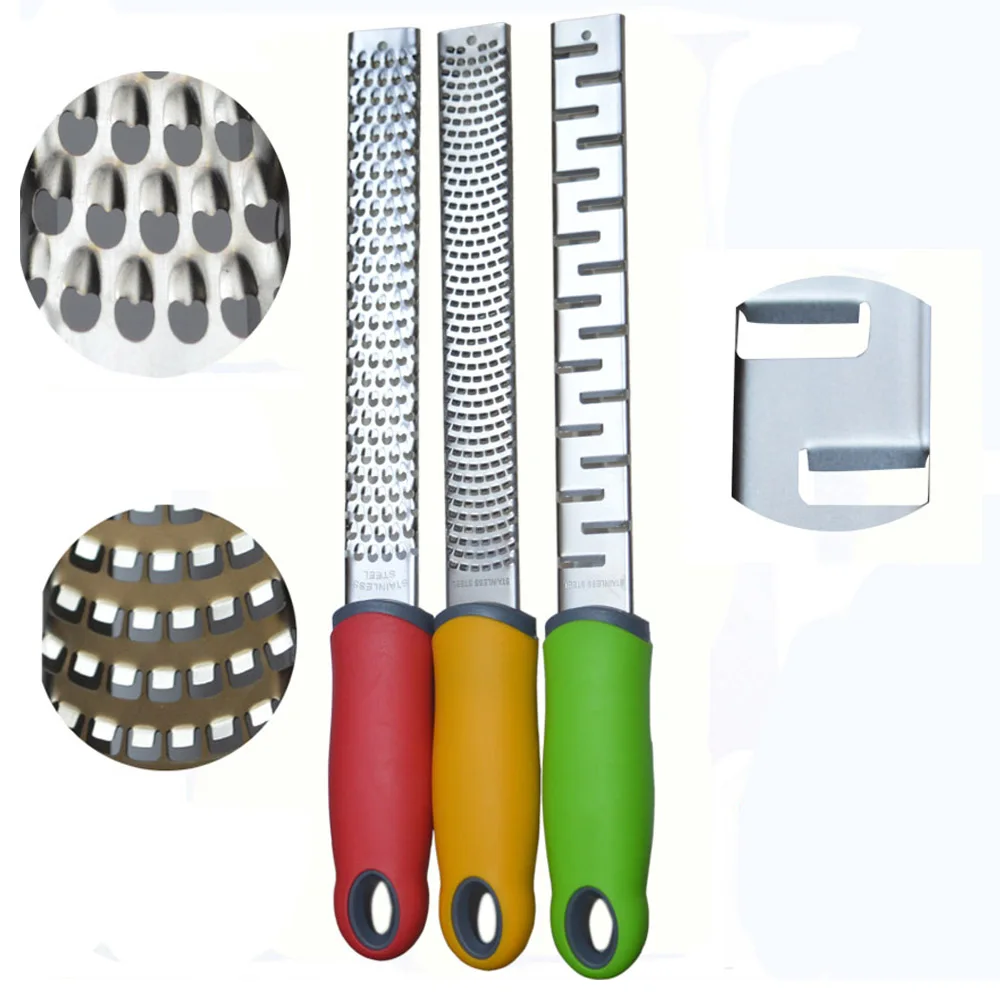3pcs Three different Blades Stainless Microplane Cheese/Lemon/ Chocolate Grater,Lemon Zester, Free shipping