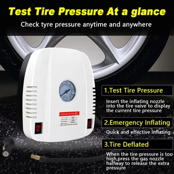 

Portable 12V digital Car Air Compressor pump kompresor Tyre Tire Inflator Pump with 3M Long Power Cord Cigarette Lighter Plug