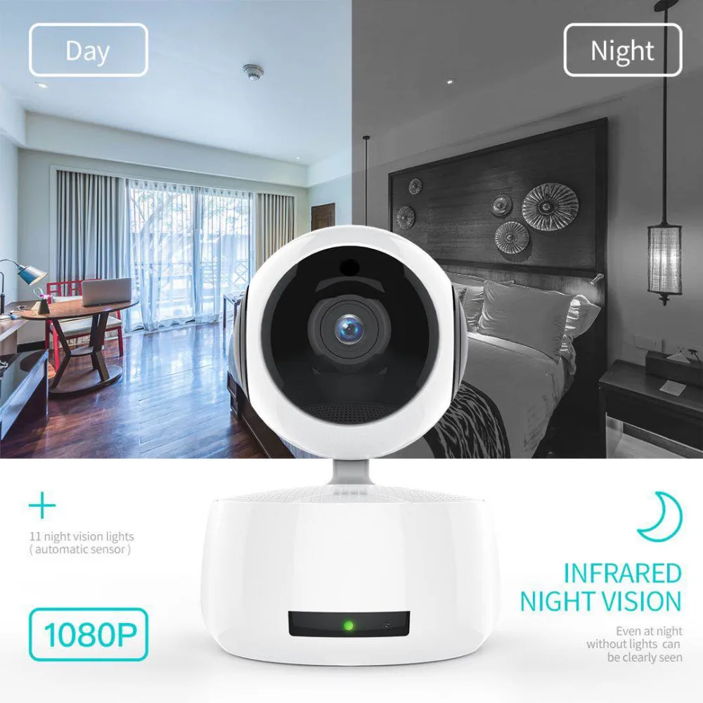 Lista Pengbo seguridad inalámbrica IP Cámara wifi 1080 p wi-fi Video vigilancia P2P mini CCTV Camara Onvif Ip del Monitor del bebé cámara