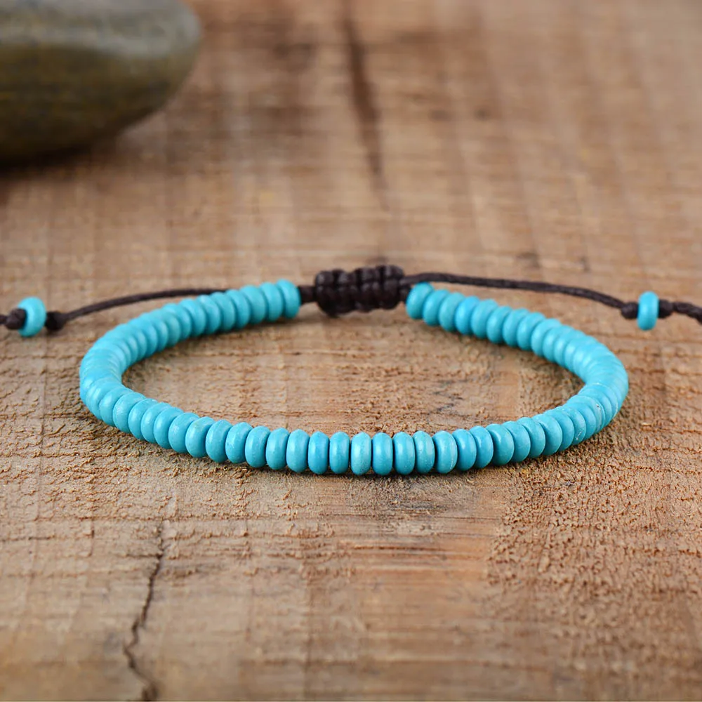 

Women Men Friendship Bracelets Turquoises String Bestfriend Bracelet Couples Lover Steampunk Gothic Bracelets Creative Jewelry