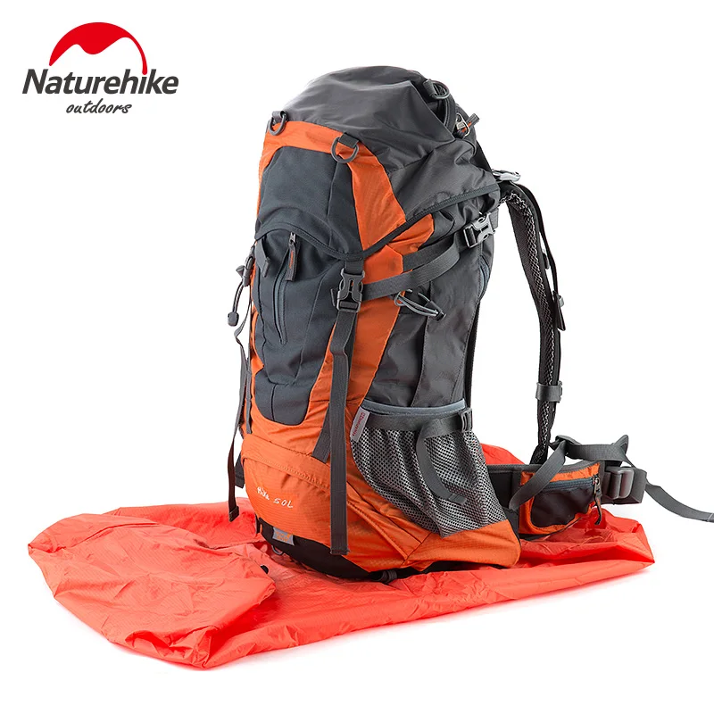 Naturehike сумка для альпинизма, спортивный рюкзак с защитой от дождя, складной походный водонепроницаемый грязевой пылезащитный чехол, Велоспорт пешая ходьба походы 30-75L