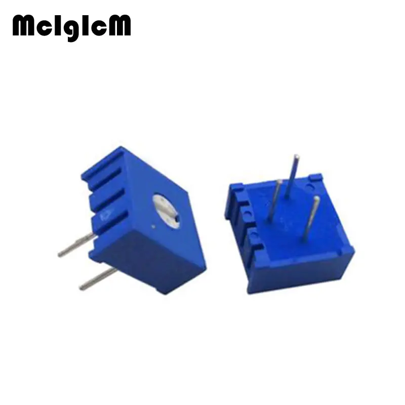 

MCIGICM 20PCS 3386P potentiometer precision adjustable resistance 100 200 500 ohm 1K 2K 5K 10K 20K 50K 100K 200K 500K 1M ohm