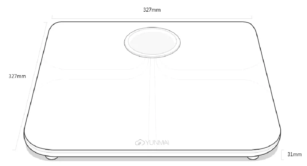 YUNMAI Premium Smart Scale Body Fat Scale монитор композиции тела с большим экраном Светодиодный с бесплатным приложением для iOS и Android