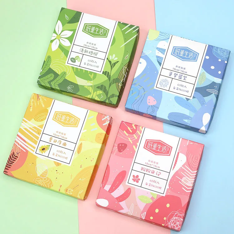

60 Sheets in Box Creative Journal Scrapbook DIY Sketchbook Decorative Sticker Washi Paper Sticker
