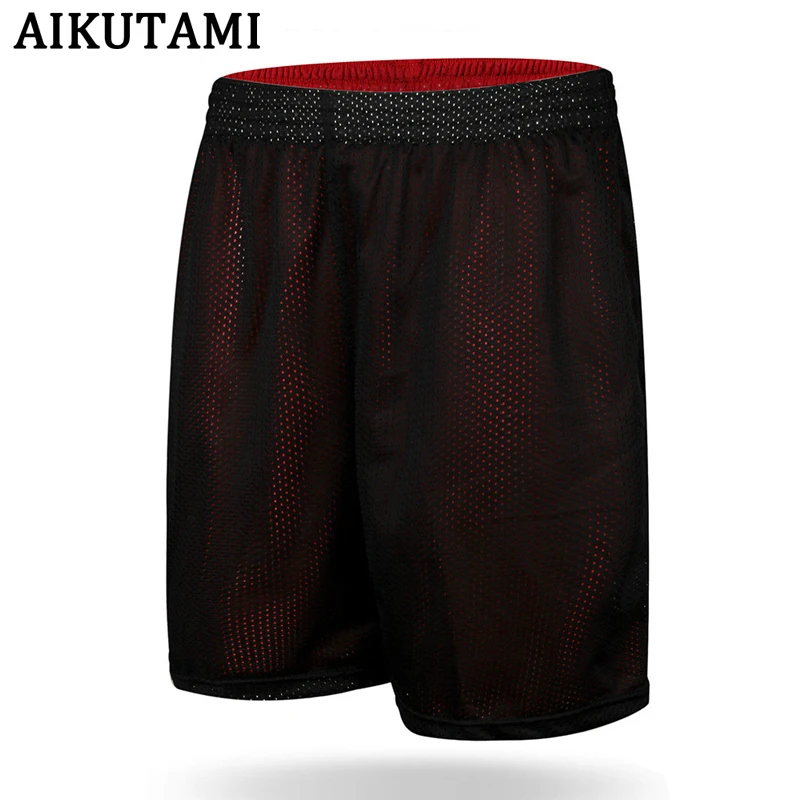 

Летняя спортивные мужские шорты для занятия баскетболом для фитнеса, быстросохнущая, дышащая, с сеткой, спортивные шорты для тренировок, размера плюс