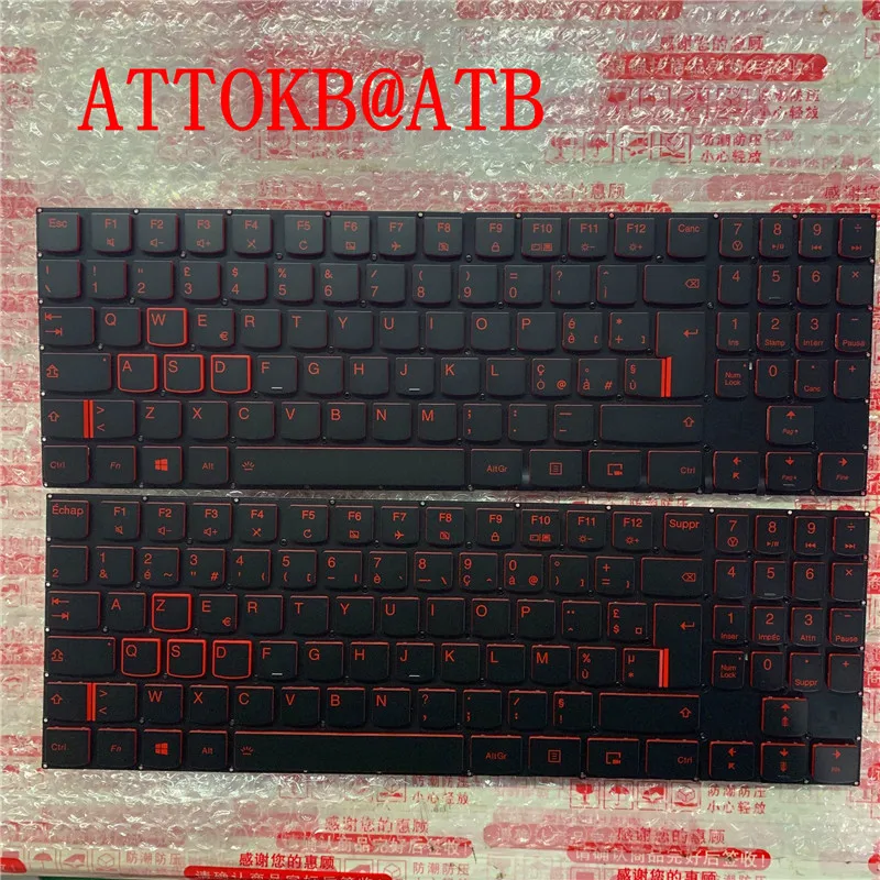 Новинка для Lenovo Legion Y520 Y520-15IKB Y720 Y720-15IKB R720 R720-15IKB ноутбук IT/FR Клавиатура с подсветкой