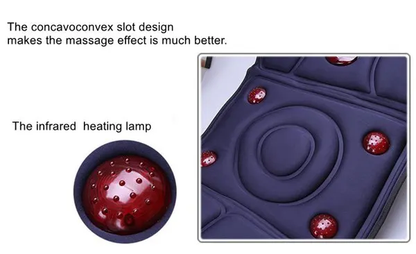 Массажер для тела, инфракрасные массажные подушечки, вибрационная подушка для матраса, оборудование для ухода за здоровьем, массажер для тела