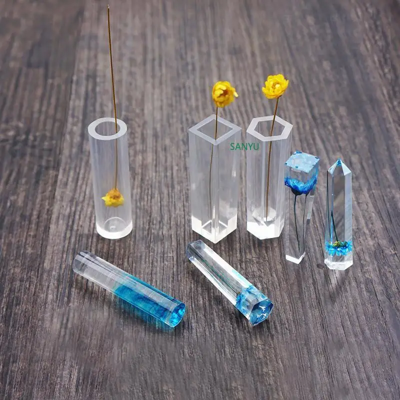 

Silicone Mold for Resin Casting Strip Mold Jewelry Mould DIY Round/square/hexagon/cylinder Pendant Crafts Jewlery Making 4.5cm