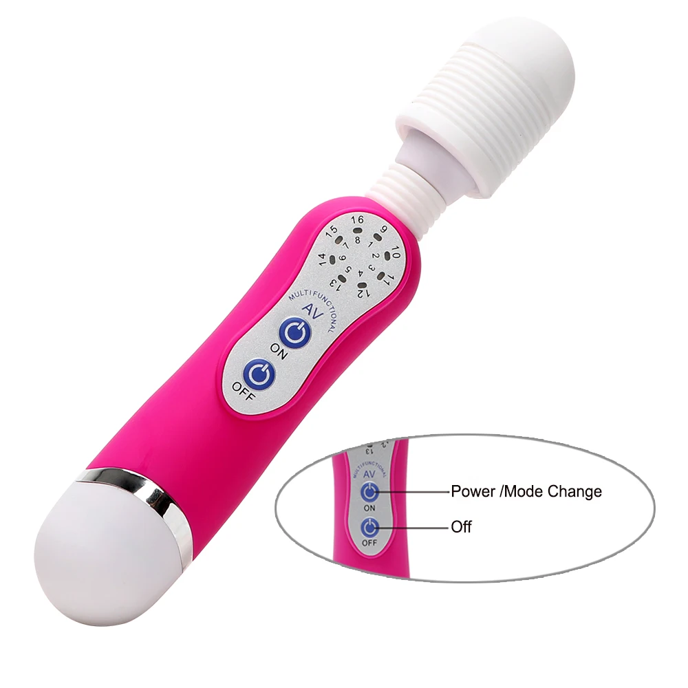 IKOKY Magic Vibrator AV Stick Wand 16 Speed Sex Toys for Woman Clitoris Stimulator G-Spot Massager Climax Adult Products 4 IKOKY Magic Vibrator AV Stick Wand 16 Speed Sex Toys for Woman Clitoris Stimulator G-Spot Massager Climax Adult Products 4