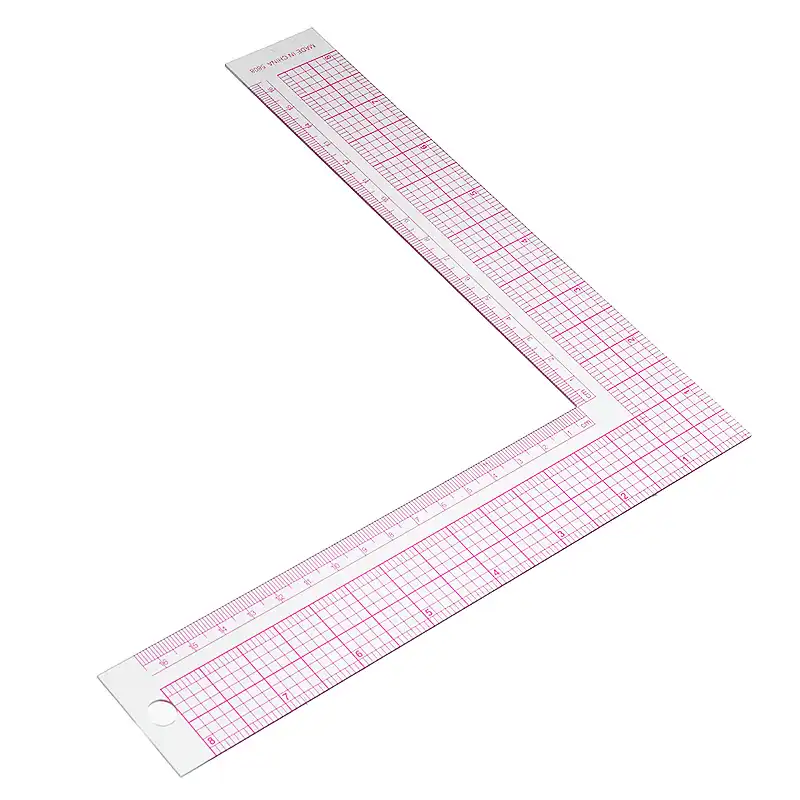 l-shape sewing square ruler for designer measurement dressmaking