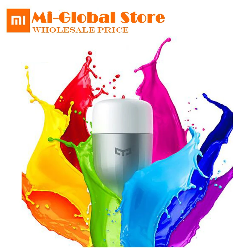 3pcs XiaoMi Yeelight Colorful Smart LED Light APP WIFI Remote Control E27 9W 600 Lumens Mi
