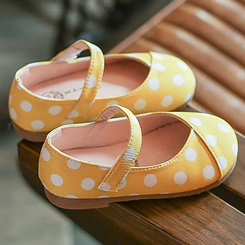 

Children Flats Shoes For Girls Cute Dot Princess Shoes Kids Girl Wedding Dress Shoe Children Girl Footwear
