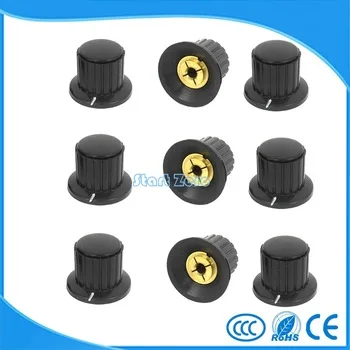 4mm black knob button cap is suitable for high quality WXD3-13-2W - turn around special potentiometer knob  5/10/20PCS