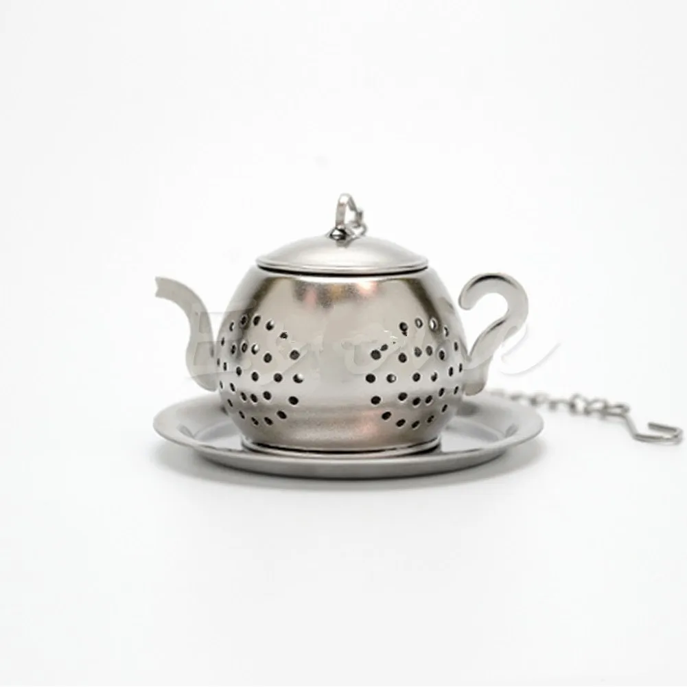 Нержавеющая сталь свободные Чай горшок держатель чайных листьев лоток сито для специй травяной фильтр