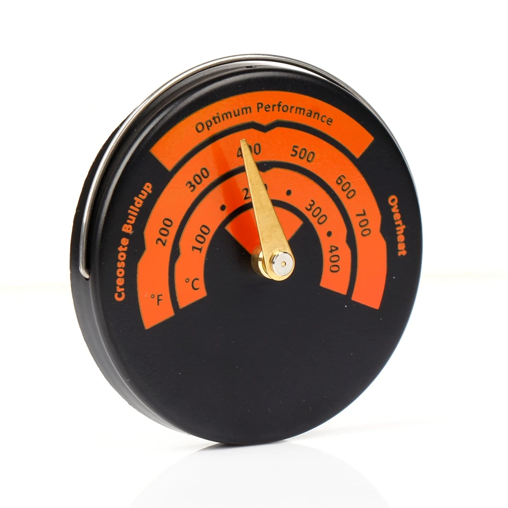 Alloy Stove Flue Pipe Thermometer Wood Burner Temperature