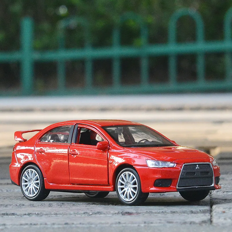 

1:32 Die Cast Model Cars Pull back scale automobile Alloy Vehicle mkd3 Coche Children Toys Mitsubishi Lancer EVO X