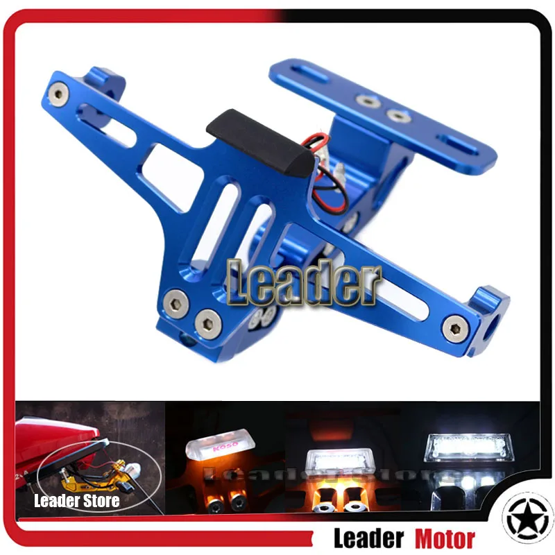 

Universal For YAMAHA YZF-R1 R1 R3 R6 FZ1 FZ6 FZ8 T-MAX 500 530 XJ6 Adjustable Angle License Number Plate Frame Holder Bracket