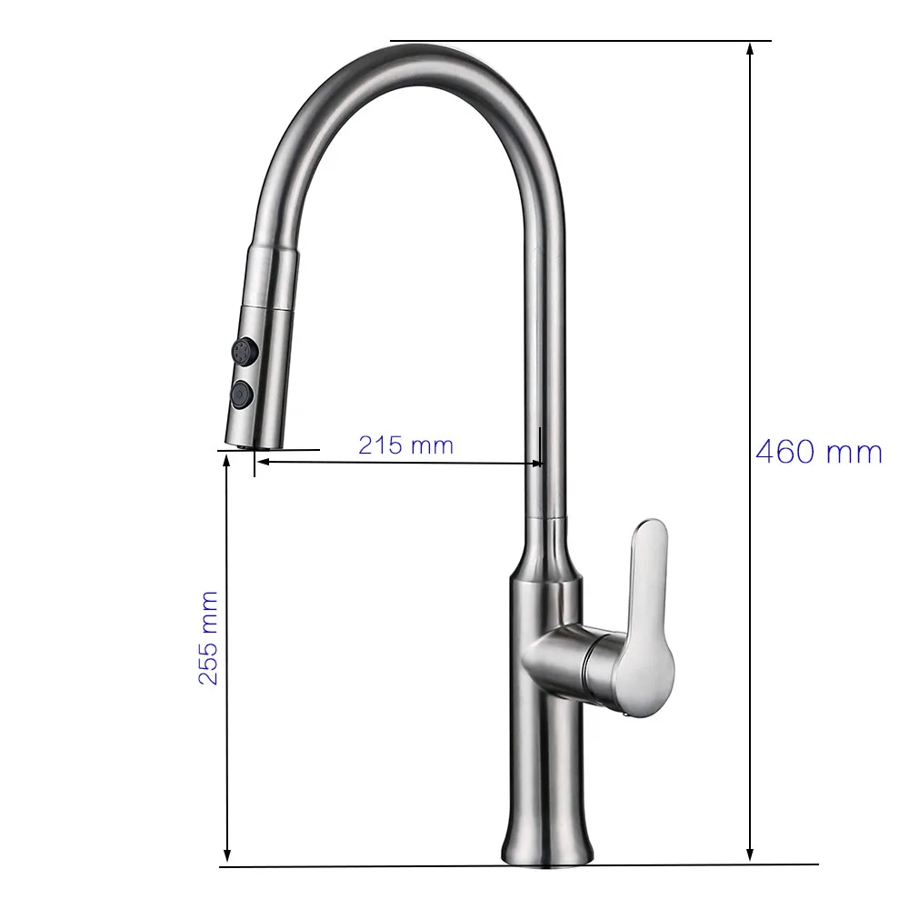 Sink Água Tap Mixer Escovado Terminou Sólida