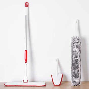 

Household Floor Mop Practical Cleaning Kit Dry Cleaning Tools Barthroom Cleaning Brush Aluminum Telescopic Rod Mops Head Cloth