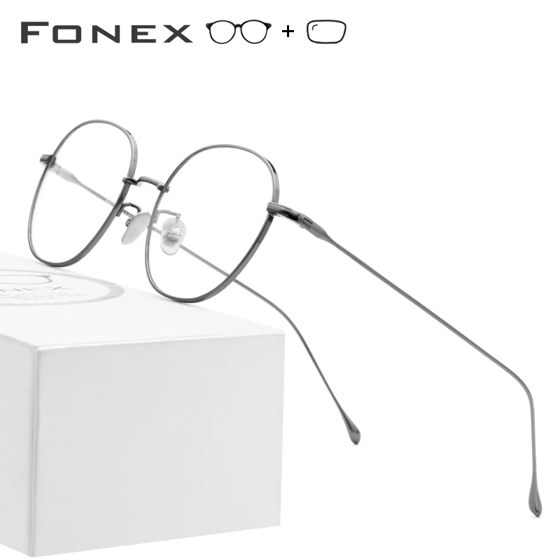 

Pure B Titanium Prescription Glasses Women Ultralight Retro Oval Eyeglasses Frame Men Spectacles Myopia Optical Eyewear