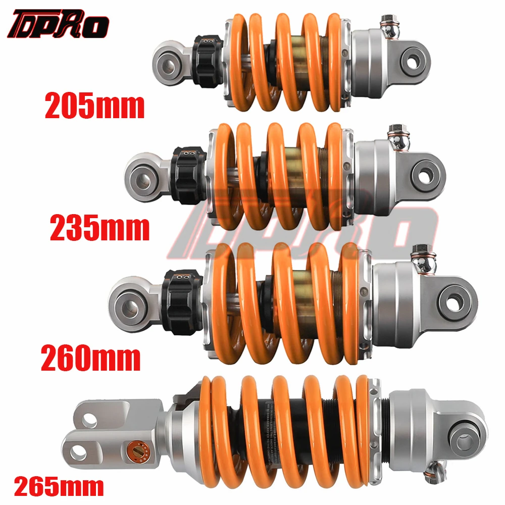 Задний амортизатор подвески для мотоцикла TDPRO 205 мм 235 260 265 Kawasaki LC135 150 Yamaha Go Kart Quad