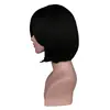 QQXCAIW  Short Straight Attack on Titan Cosplay Wigs Mikasa Black Heat Resistant Synthetic Hair Wigs ► Photo 2/3