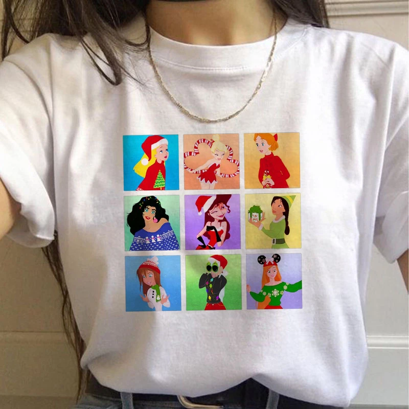 

Summer couple women's casual white shirt women's printing top clothes vintage streetwear vegan print tee size