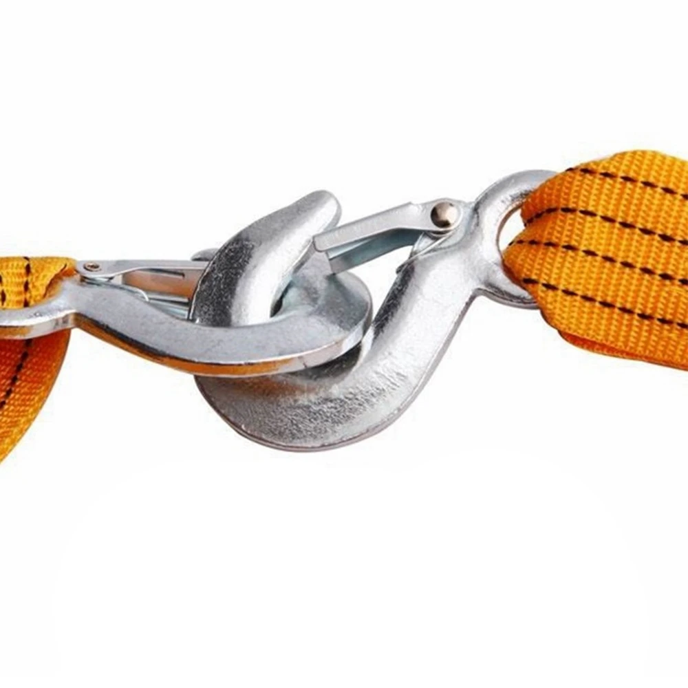 3 متر 3 طن سيارة الجر حبل سيارة حبل قطر الثقيلة سحب حزام حبل السنانير 10,000 Lb قدرة اكسسوارات السحب حزام