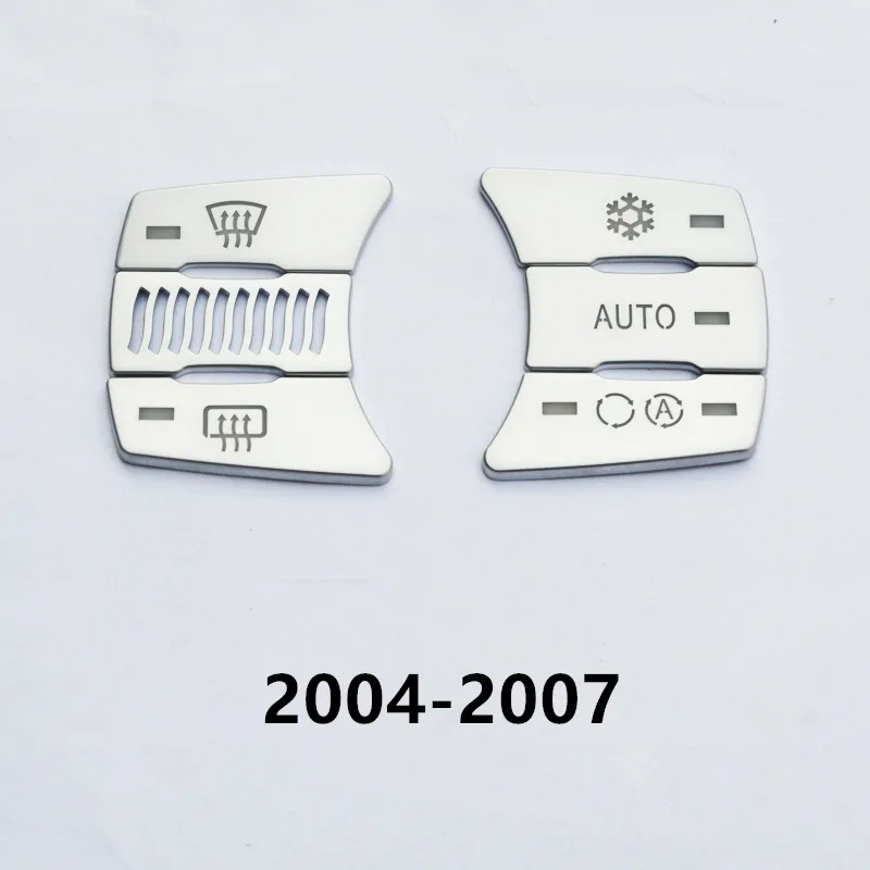 Автомобильный Стайлинг Рулевое колесо Кнопка декоративная рамка, обшивка, Накладка для BMW 5 серии E60 2008-10 внутренних наклейки автомобильные аксессуары - Название цвета: 2004 air buttons