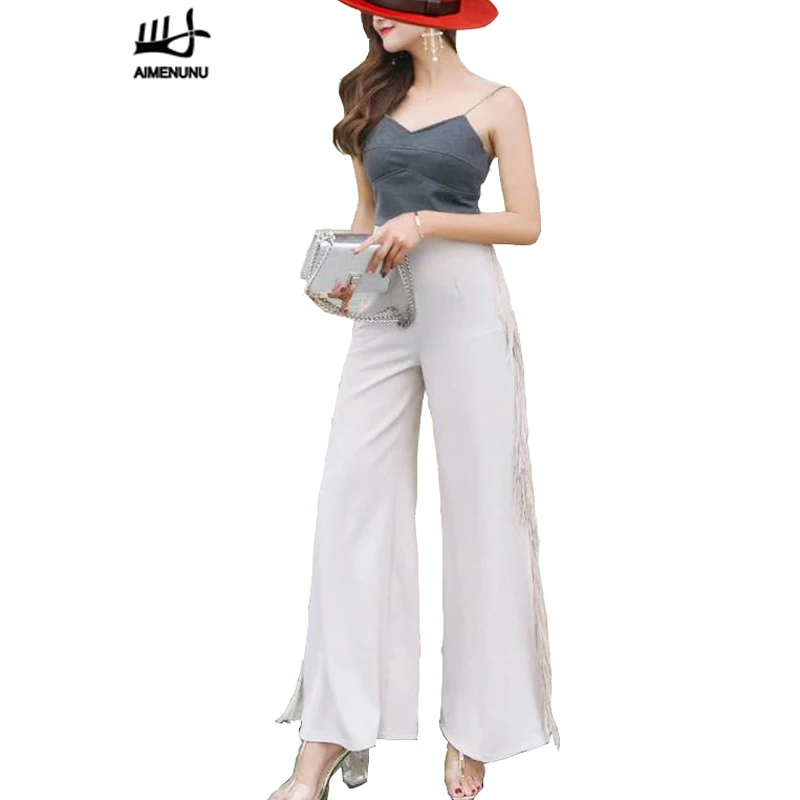 YERAD Wide Leg Jeans High Waist Denim Pants Soft Blue