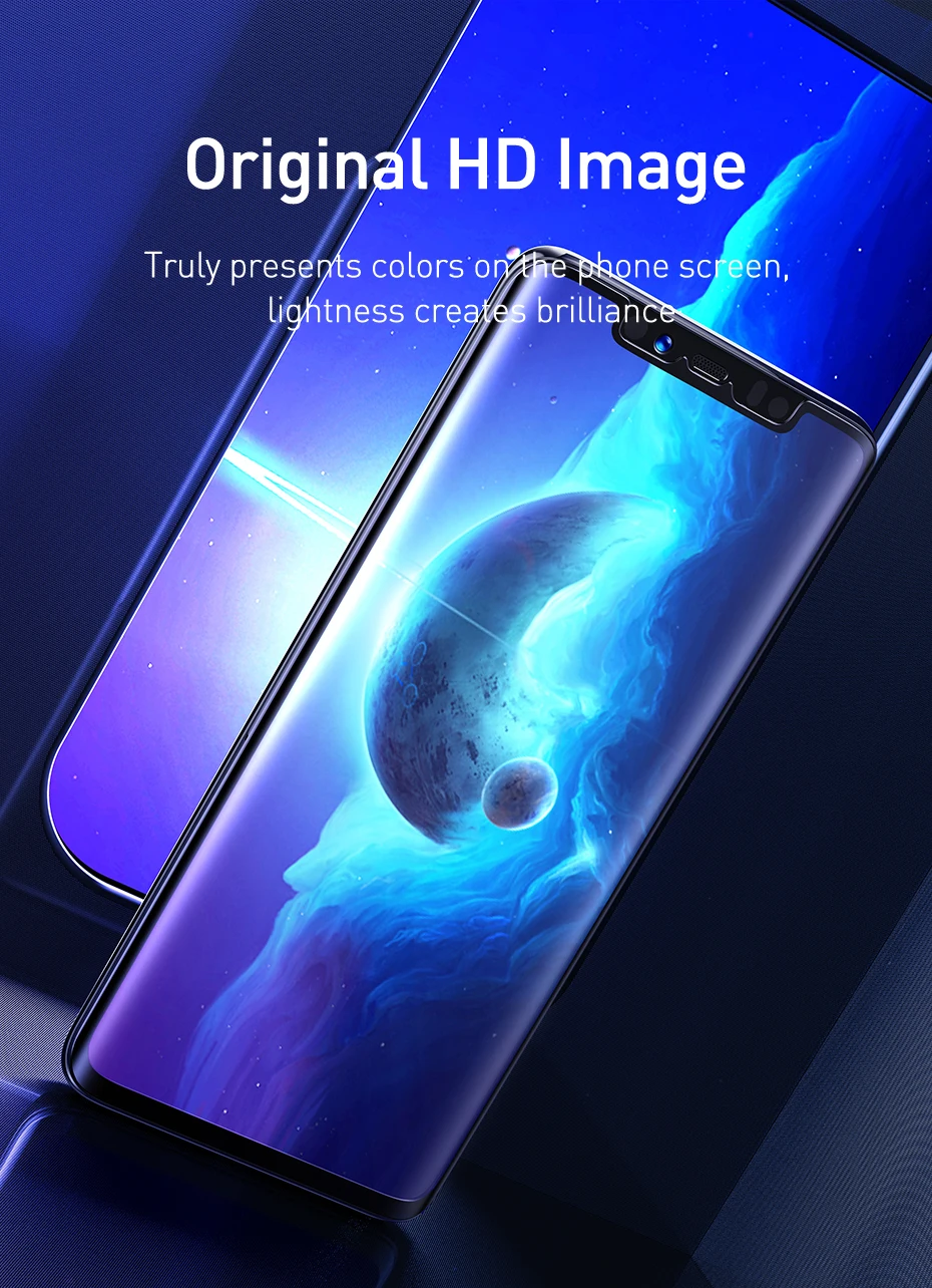 Ультратонкая защитная пленка Baseus 2 шт 0,15 мм для huawei mate 20 Pro с полным покрытием, Взрывозащищенная защитная пленка