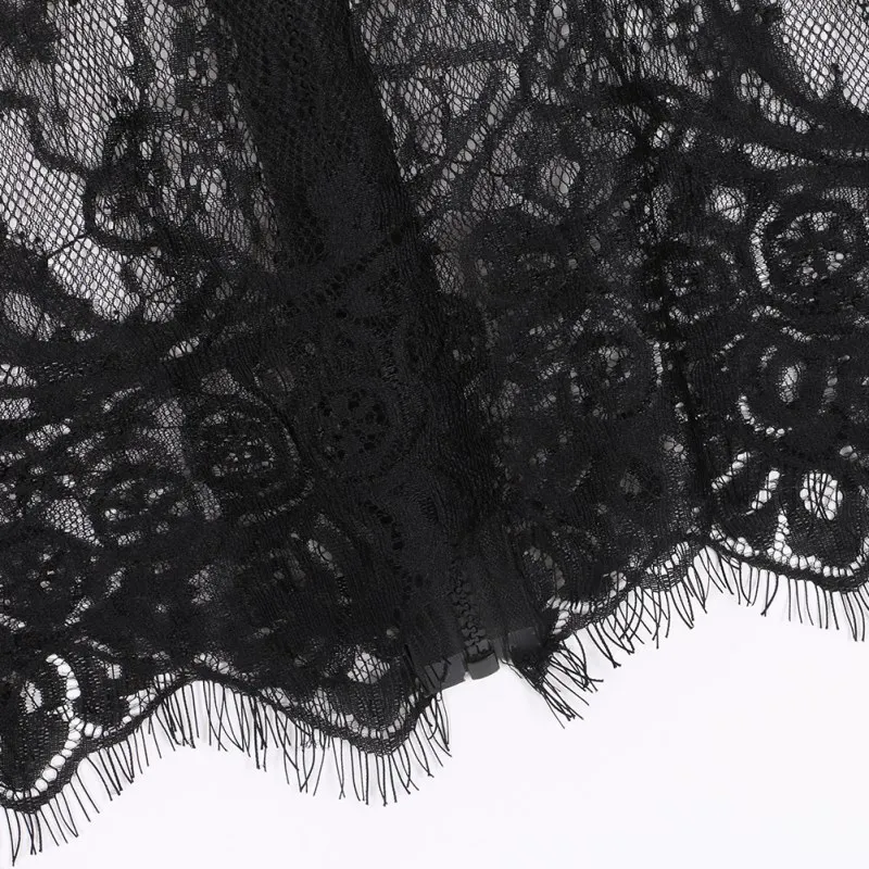 Сексуальные кружевные прозрачные женские открытые Блузы Femininas ONeck с коротким