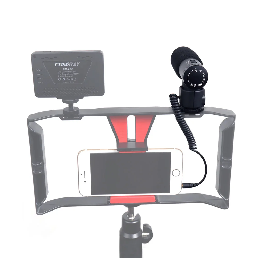 CoMica CVM-V20 On Camera Video Microphone Double