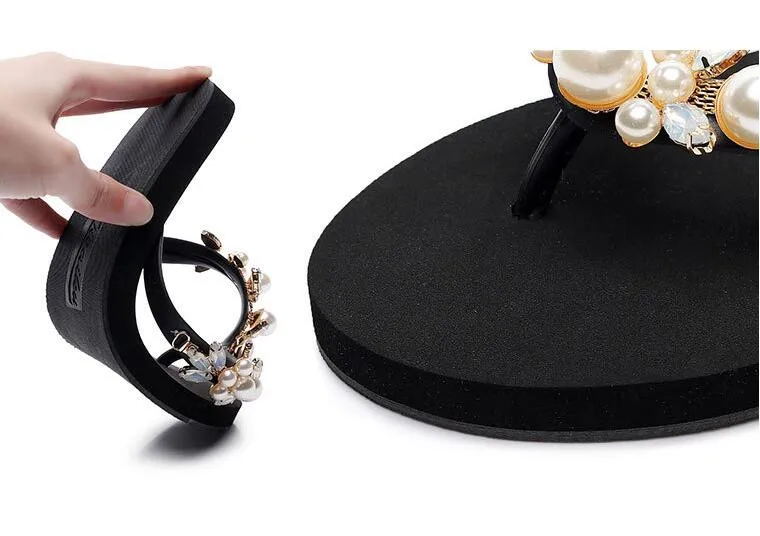 pearl slippers fashion