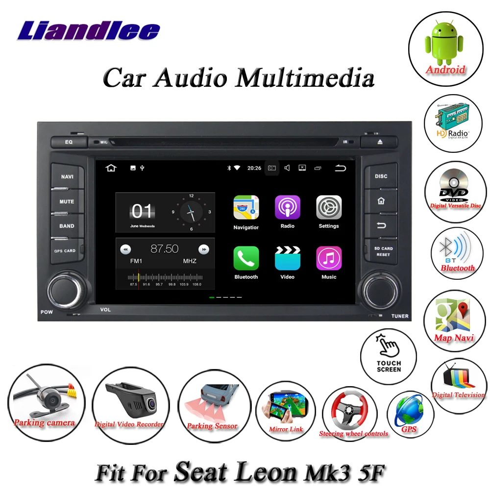 Liandlee автомобильная система Android для Seat Leon Mk3 5F 2012~ радио CD dvd-плеер gps Navi Карта Навигация HD BT экран мультимедиа