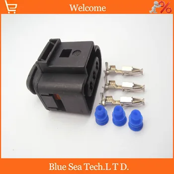 

10 sets 3 Pin 3.5mm female Auto sensor plug connector,Car waterproof electrical plug for VW,Audi etc.