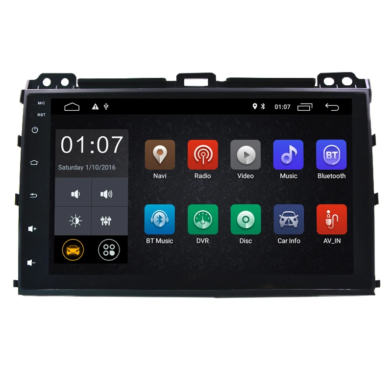

9" 2G RAM Quad core Android 8.1 Car DVD GPS Radio for Toyota Prado 120 2004 2005 2006 2007 2008 2009 stereo tape recorder
