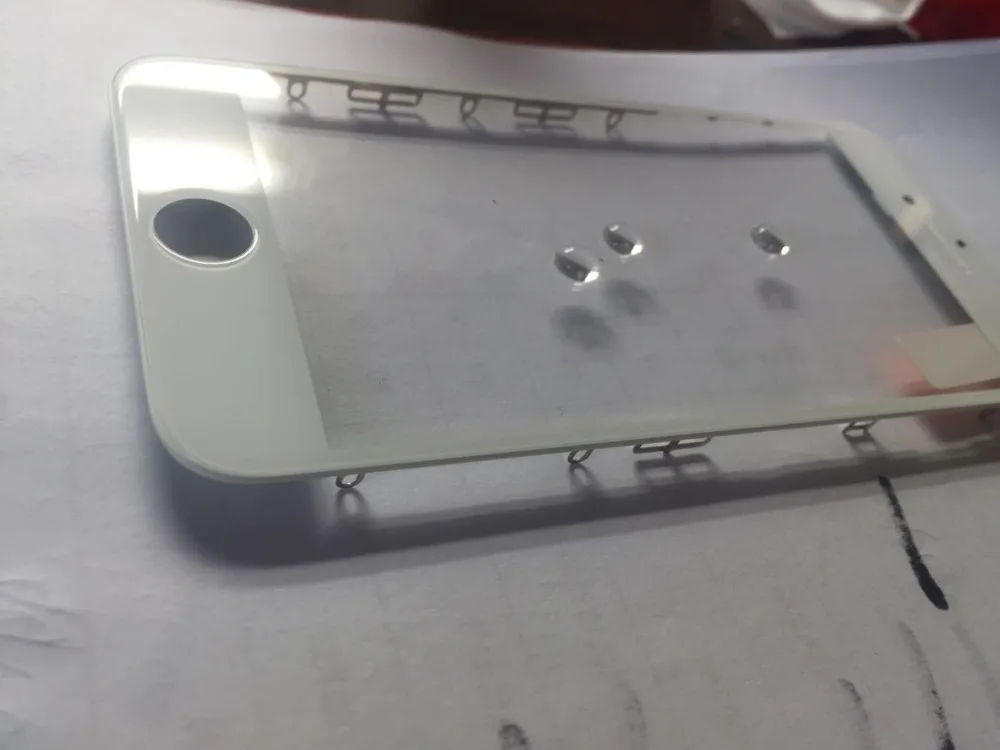 100 шт. для iPhone 6 6s 7 7G 8 plus качественные стеклянные линзы 3 в 1 со средней рамкой рамка
