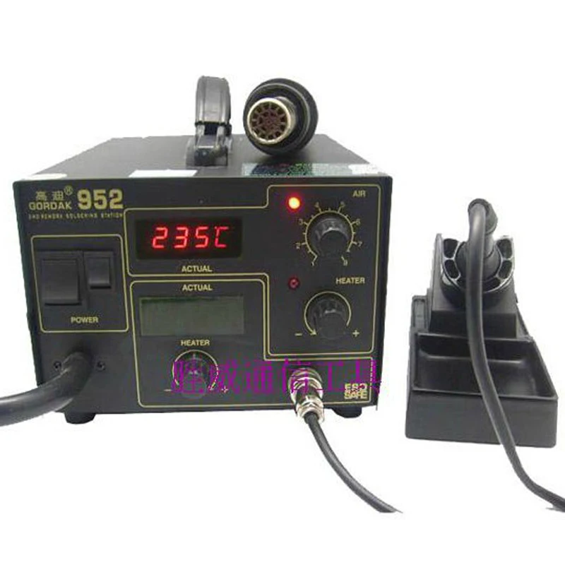 New 110V 220V 270W Gordak 952 soldering station + hot air heat gun 2 in