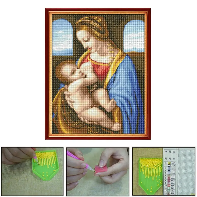 

Mom Baby Full Drill Diamond Painting Embroidery Cross Stitch Kit Rhinestone Home Decor Art Craft