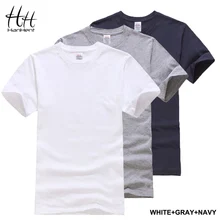 HanHent 3-pack Solid Cotton T shirt Men Classical Comfortable Summer T-shirt Short Sleeve Fashion Fitness Basic Undershirt S-XXL