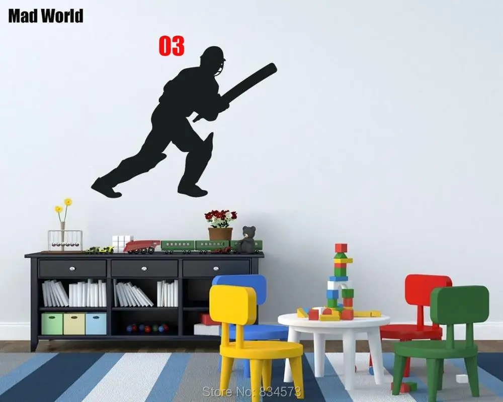 Cricket Batsman Player Sports Silhouette 03 56 68w 2