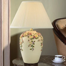 Европейские упрощенные декоративные настольные лампы для гостиной прикроватный светодиодный светильник прикроватный Светильник Настольный Светильник лампы для спальни
