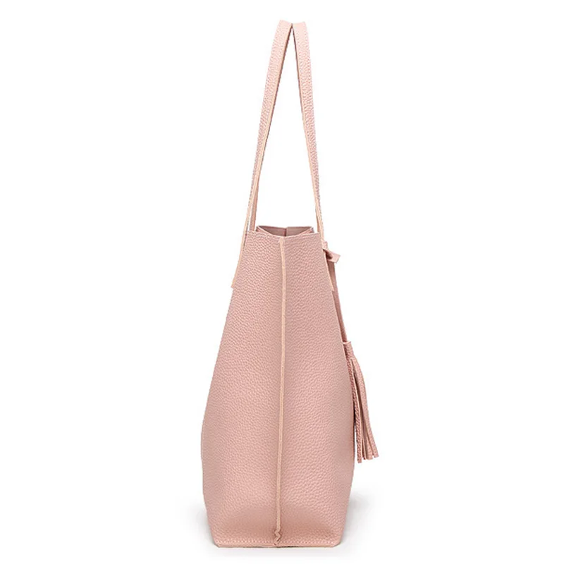 Женская кожаная сумка вместительная однотонная высокого качества|designer leather