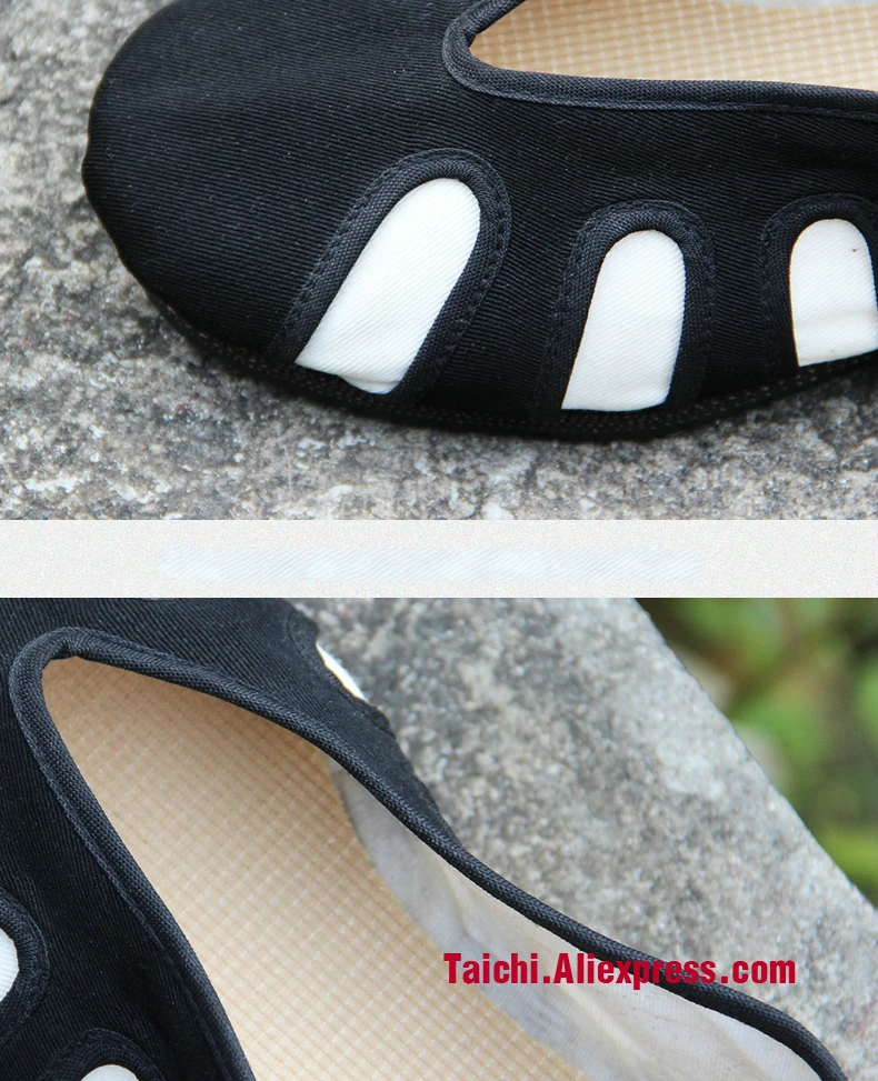 Ручная прочная хлопчатобумажная ткань резиновая подошва даосская обувь китайские традиции обувь Тай чи обувь кунг фу обувь для ушу