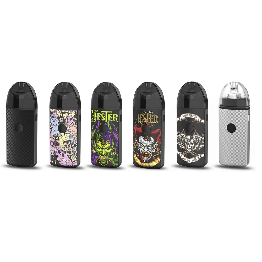 

Pod Vape Kit Vapefly Jester Pod Electronic Cigarette Starter Kit 1000mAh Battery 2ml mesh Pod 0.5ohm Variable Voltage Vaporizer