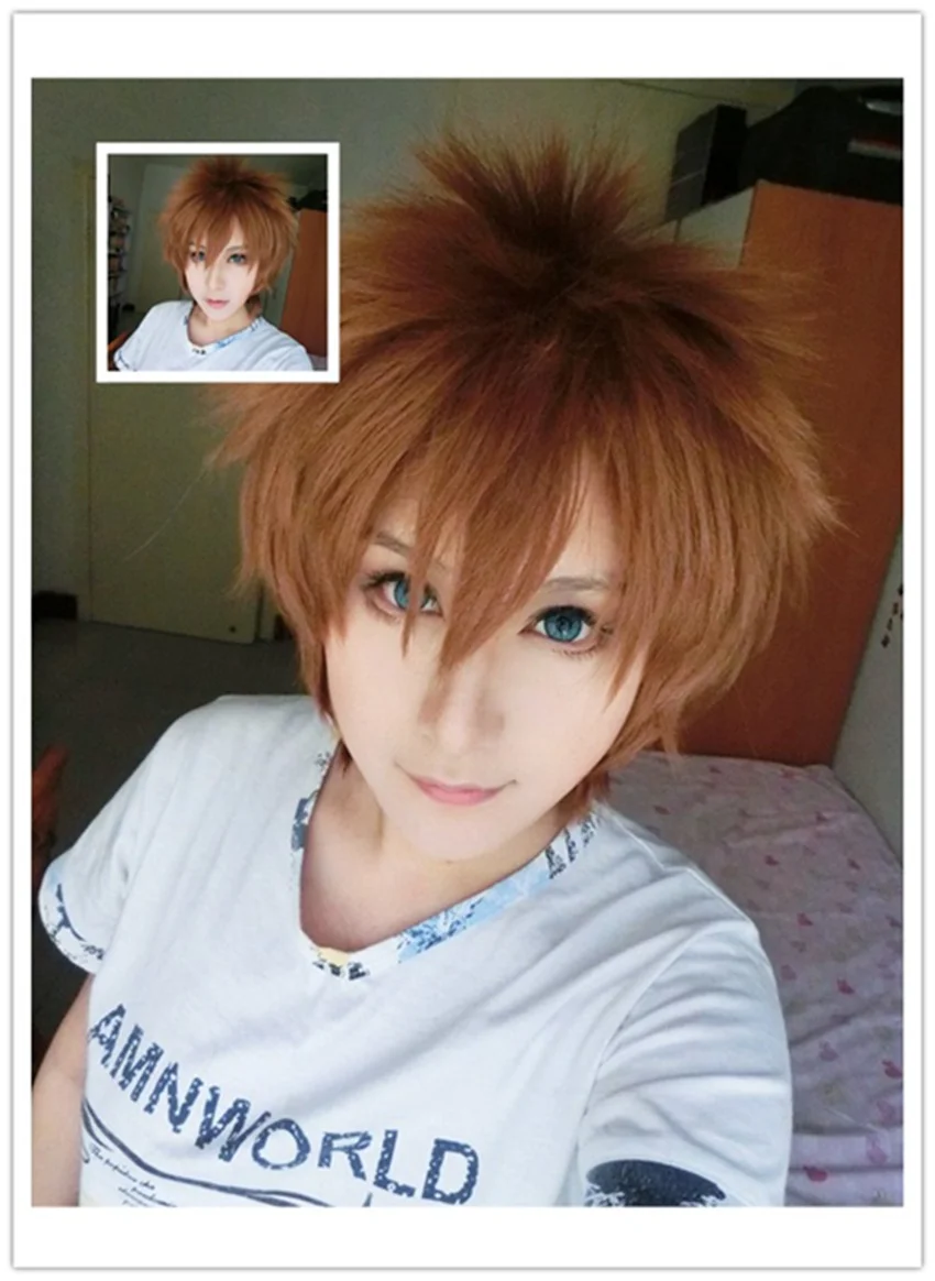 MCOSER крутой Love Sekai ichi Hatsukoi Yukina Kou короткий светло-коричневый парик для косплея