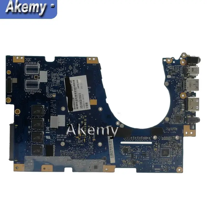 Akemy UX303LAB Laptop Motherboard FOR ASUS UX303LA UX303LNB Laptop Motherboard I7-5500U 4GB RAM 90N